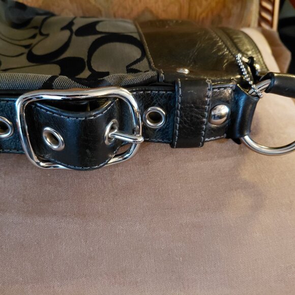 Coach Black and Gray Shoulder Bag - Picture 5 of 8